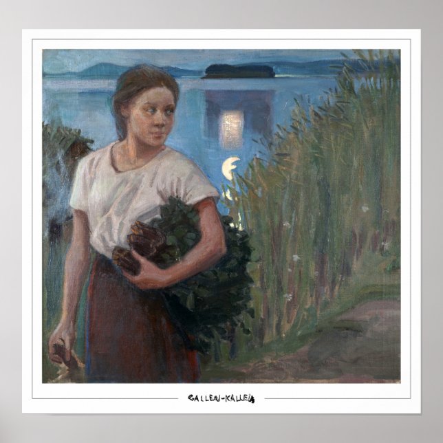 Akseli Gallen-Kallela Zedign konstaffisch #8 Poster (Framsidan)