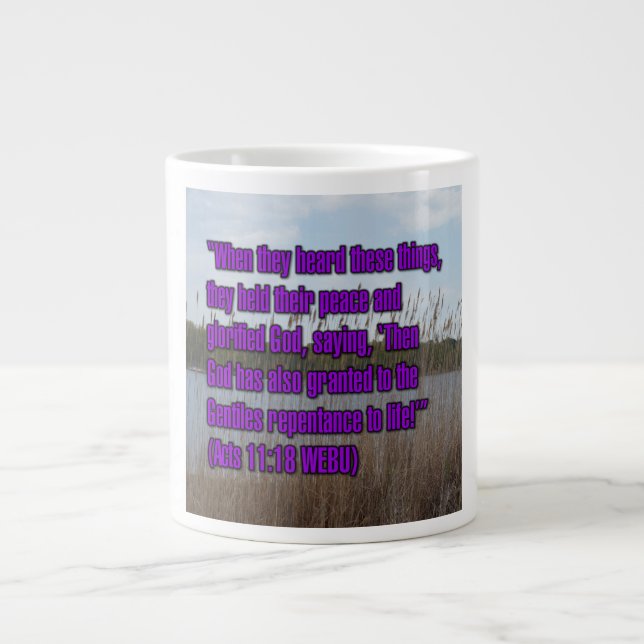 Akt 11:18 WEBU Mugg Jumbo Mugg (Framsidan)