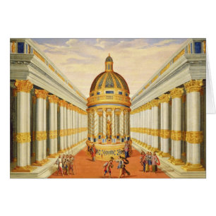 Akt I, scener VII och VIII: Bacchus tempel Hälsningskort