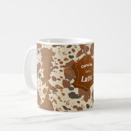 Äkta 100% Latte-mugg | Kuhudds kaffestil Kaffemugg