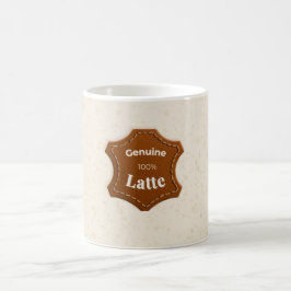 Äkta 100% Latte Neutralt Mönster Mugg