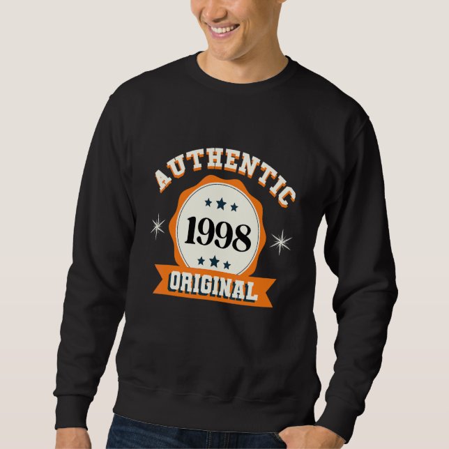 Äkta 1998 original lång ärmad tröja (Framsida)