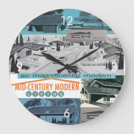 Äkta 60-talets moderna mosaik! stor klocka