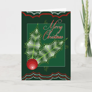 Äkta Aboriginal konst för julkort Helgkort