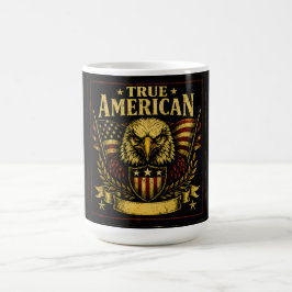 Äkta Amerikan – Stolt Patriot Stolthet Modig Kaffemugg