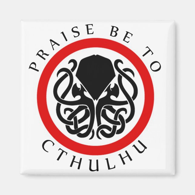 Äkta att vara Cthulhu Magnet (Framsidan)