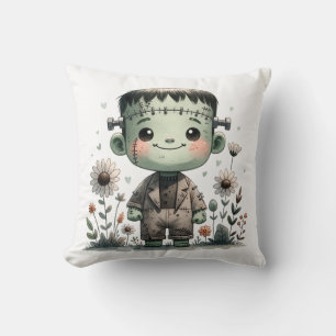 Äkta Baby Frankenstein med Wildblommor Cute Kudde