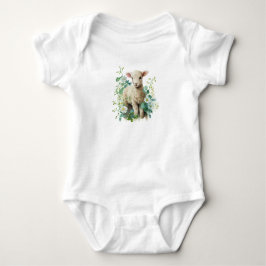 Äkta Baby Lamb med blommor T Shirt