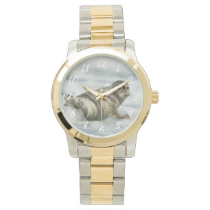 Äkta Baby Seal Armbandsur