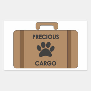 Äkta Cargo Car Sticker för Djurälskare Rektangulärt Klistermärke