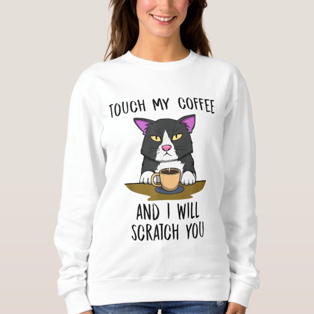 Äkta Cat Cute Kattunge-saftkaffe T Shirt (Framsida)