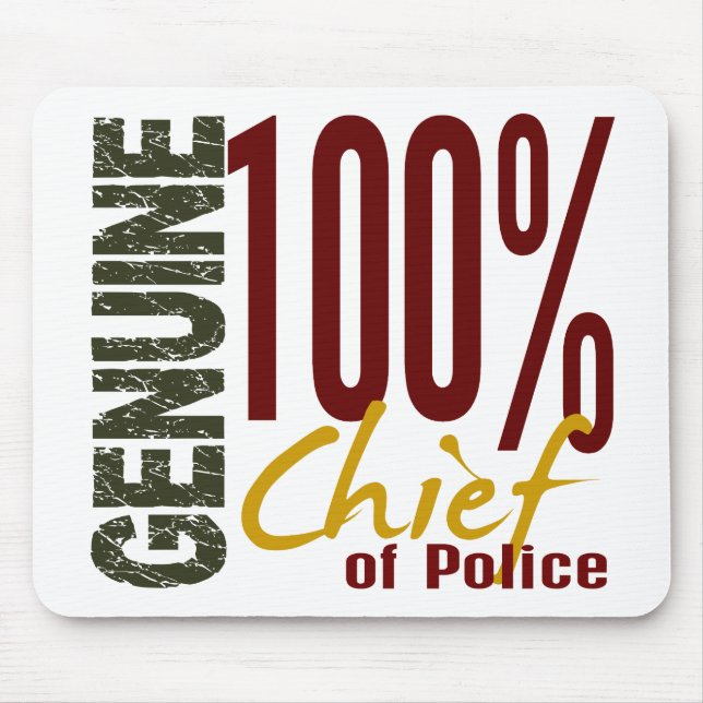 Äkta chef av polis musmatta (Framsidan)