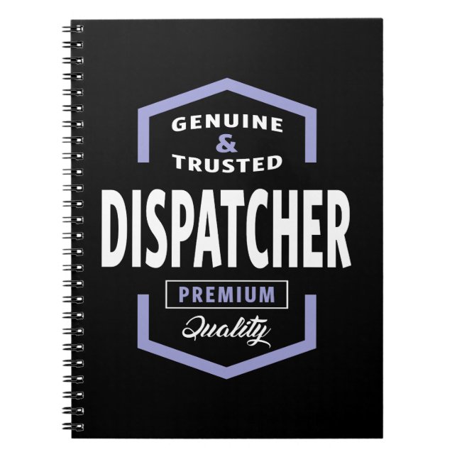 Äkta Dispatcher Gift Ideas Anteckningsbok (Framsidan)
