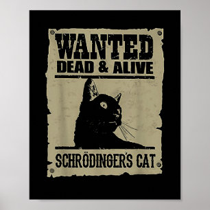 Äkta döda och levande Schrodingers-katt Poster