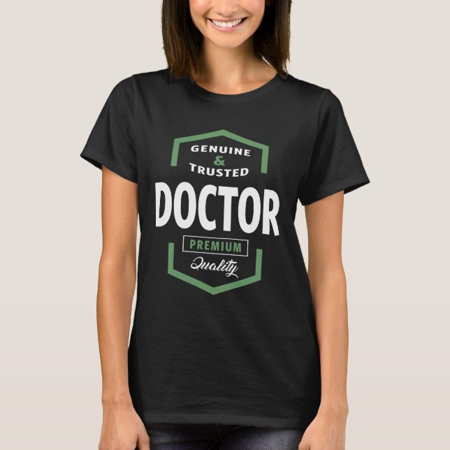Äkta Doktor Gift Ideas Tee Shirt (Framsida)