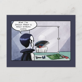 Äkta Dracula-smink Vykort