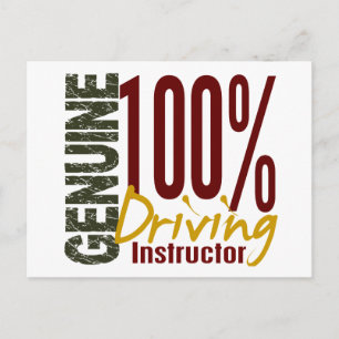 Äkta Driving Instructor Vykort