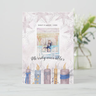 Äkta efter Pastel Helgdag Photo Card Kort