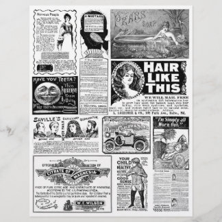Äkta (ej AI) Vintage Quack Newspaper Ads