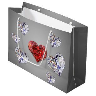 Äkta Elegant Diamond Hearts