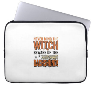Akta Er För Dachshund Halloween-Häxa Tröja_1 Laptop Fodral