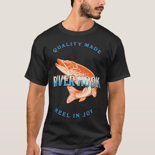 äkta fiske t shirt (Framsida)