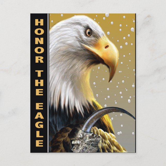 Äkta gåvor och kläder från Eagle Klo Vykort (Framsida)