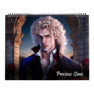 Äkta Gems Birthstone Gothic Art Kalender