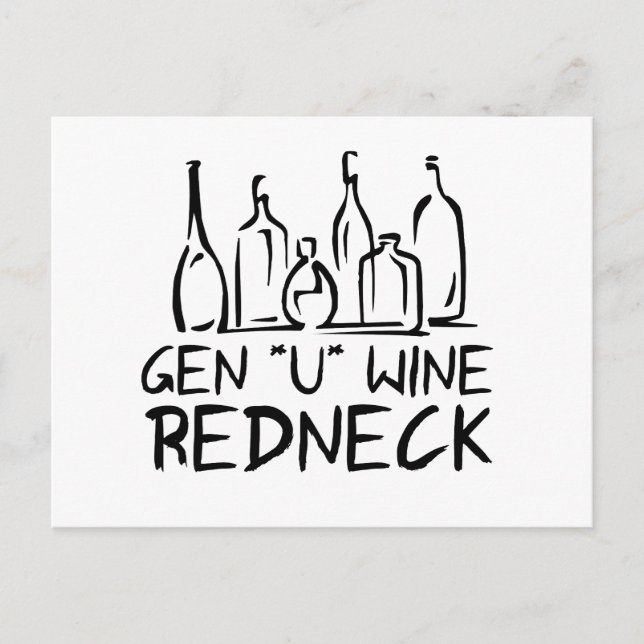 Äkta Gen*U*Vin Rälnacke Vykort (Framsida)