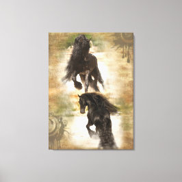 Äkta glädje - arbetsyta med omformad arbetsyta canvastryck