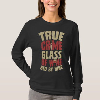 Äkta glaset Vin som är barkat med nio seriella död T Shirt