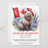 Äkta Grizzly Bear & Canadian | Kanada-dagen