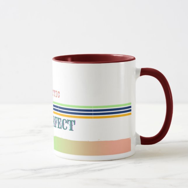 "Äkta Inte Perfekt Kaffe kopp – Minimalistisk Des (Höger)