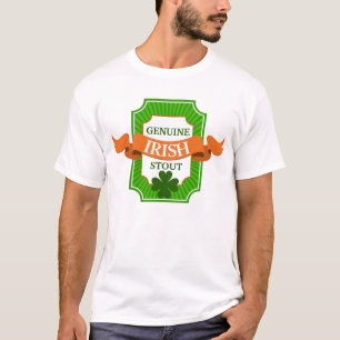 Äkta irländsk etikett och band t shirt