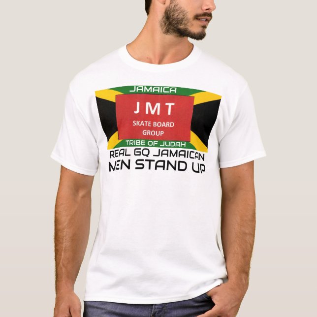 äkta jamaica herrar basic t-shirt (Framsida)