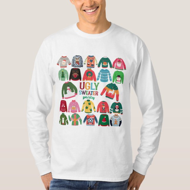 Äkta julafton Party Sweater T Shirt (Framsida)