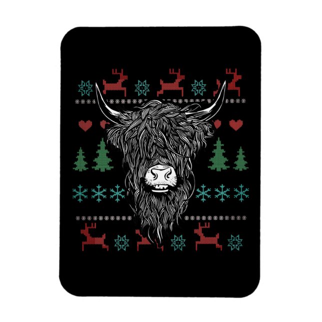 Äkta julhöglandskö magnet (Vertikal)