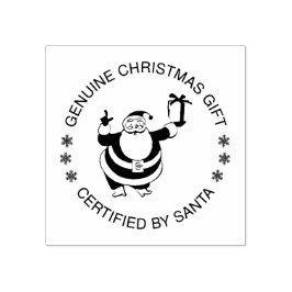 Äkta julklapp Auktoriserad efter tomten lustigt Stämpel