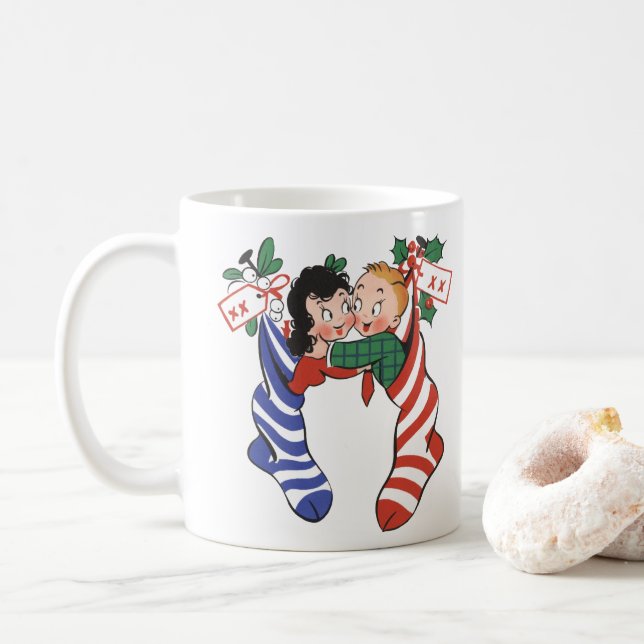 Äkta julklappar med Cute Children Kaffemugg (Med munk)