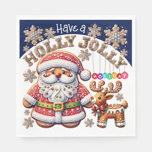 Äkta julmatchningsprodukter - Napkins Pappersservett (Framsidan)