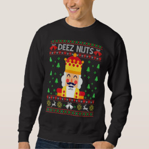 Äkta julsötare Deez Nöt Nutcracker Funny Lång Ärmad Tröja