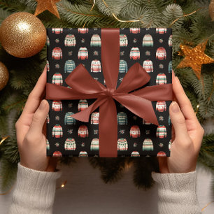 Äkta julsötare   Holly och Berries Mönster Presentpapper