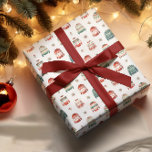 Äkta julsötare | Holly och Berries Mönster Presentpapper<br><div class="desc">Kute ful jul-sötare och skal och bär mönster</div>