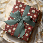 Äkta julsötare | Holly och Berries Mönster Presentpapper<br><div class="desc">Kute ful jul-sötare och skal och bär mönster</div>