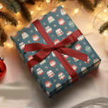 Äkta julsötare | Holly och Berries Mönster Presentpapper<br><div class="desc">Kute ful jul-sötare och skal och bär mönster</div>