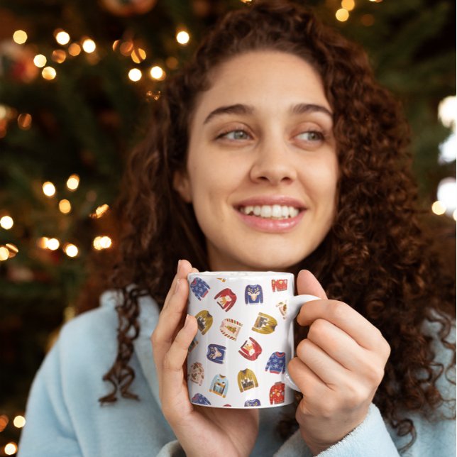 Äkta julsötare kaffemugg (Ugly Christmas Sweater Coffee Mug)