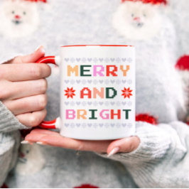 Äkta julsötare | Merry och Bright Kaffemugg