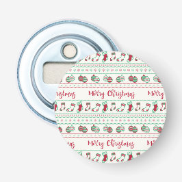 Äkta julsötare Mönster Helgdag Flasköppnare