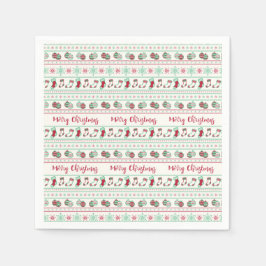 Äkta julsötare Mönster Helgdag Pappersservett