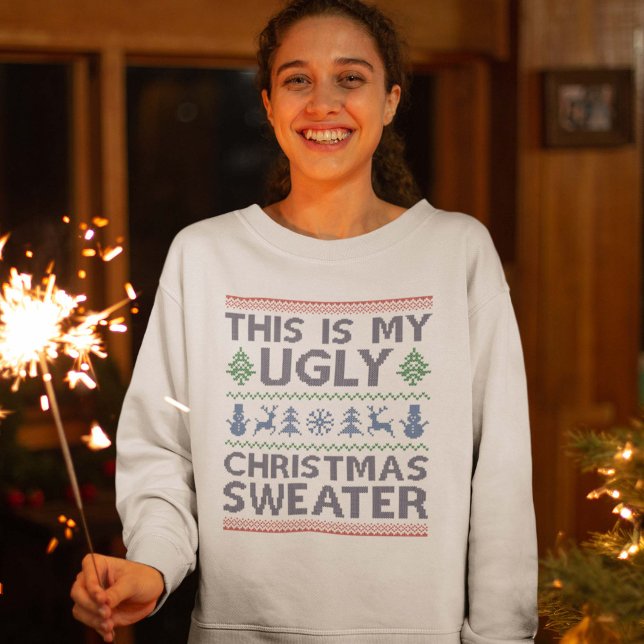 Äkta julsötare t shirt (ugly christmas sweater)